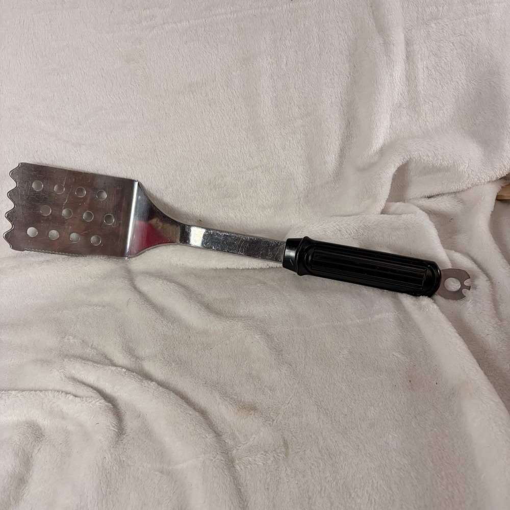 Vintage Ducane BBQ Spatula Stainless Steel Grill Multi Tool Burger Turner Bottle